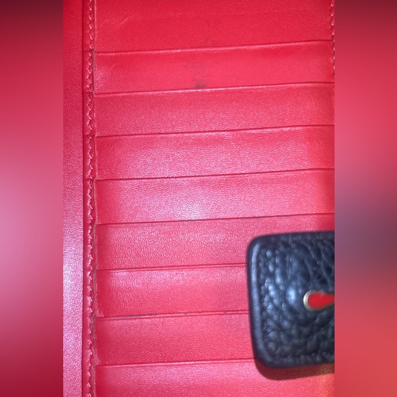 Christian Louboutin Paloma Calfskin Black/Red Long Wallet - Picture 11 of 16